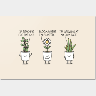 Plant affirmations Posters and Art